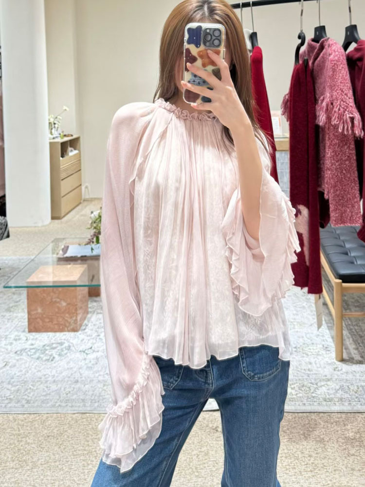 Women'S Fashion For 2026 - Кружевной топ с рюшами, стильный и