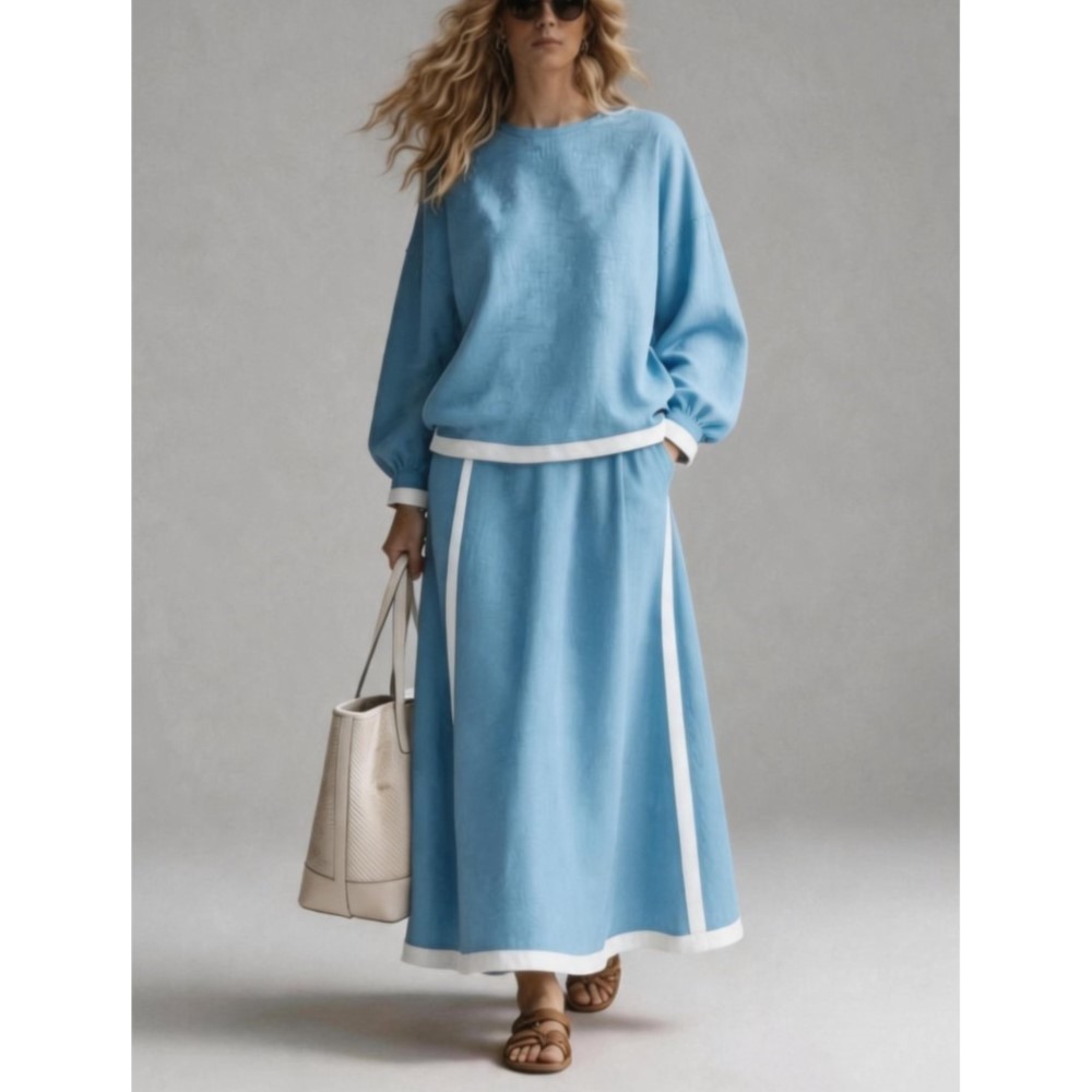 Women'S Fashion Sweatshirts - Женский осенний новый комплект из двух
