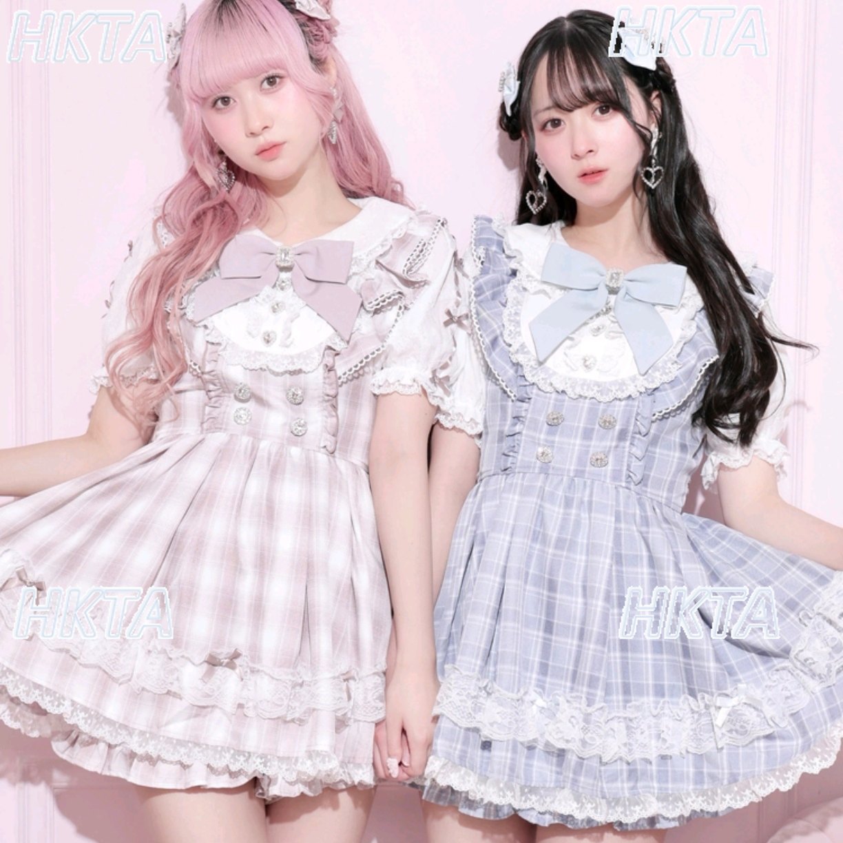 Ruched Dress Mini - Комплект в японском стиле: платье с