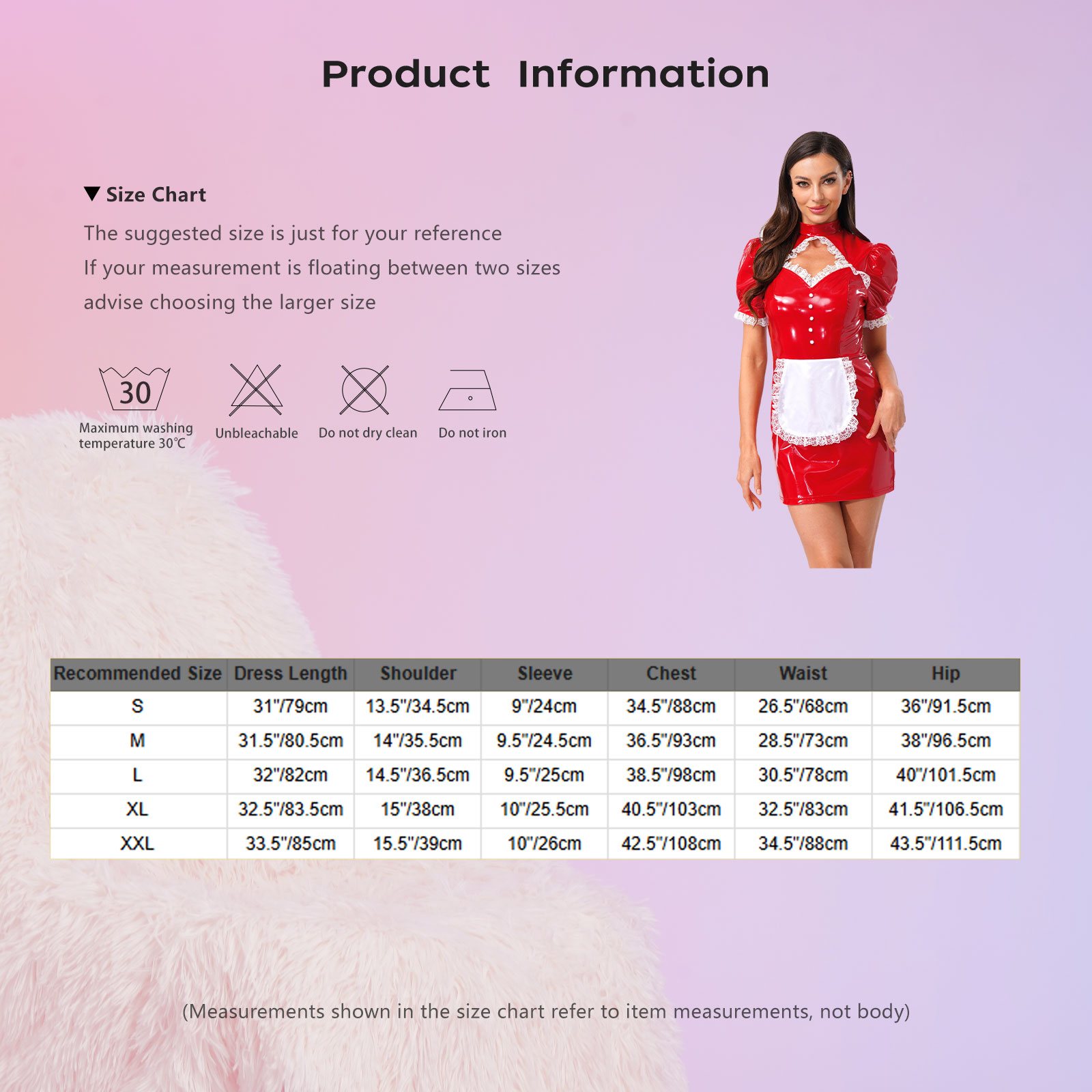 Bodycon Dress Women - Женский костюм французской горничной для косплея,
