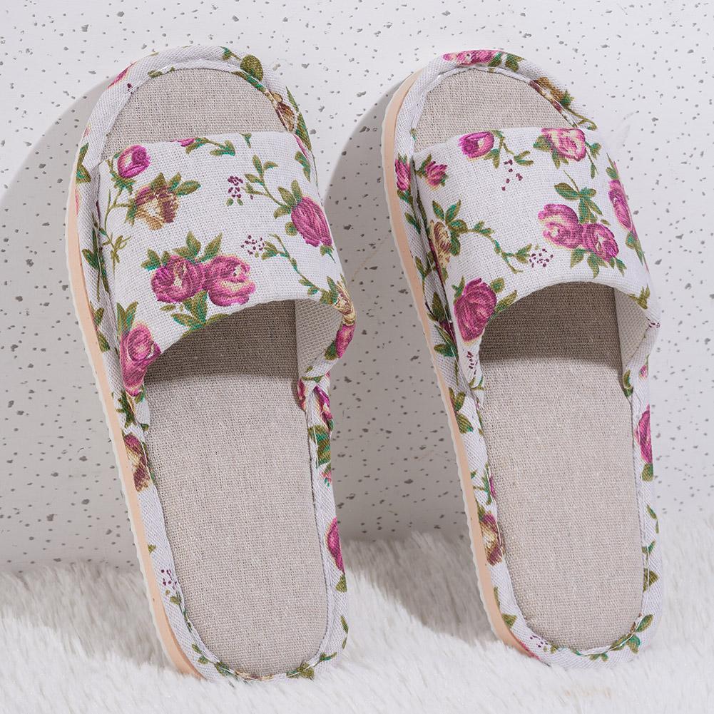 Women'S Fashion Sandals - Удобные льняные тапочки, модные повседневные женские