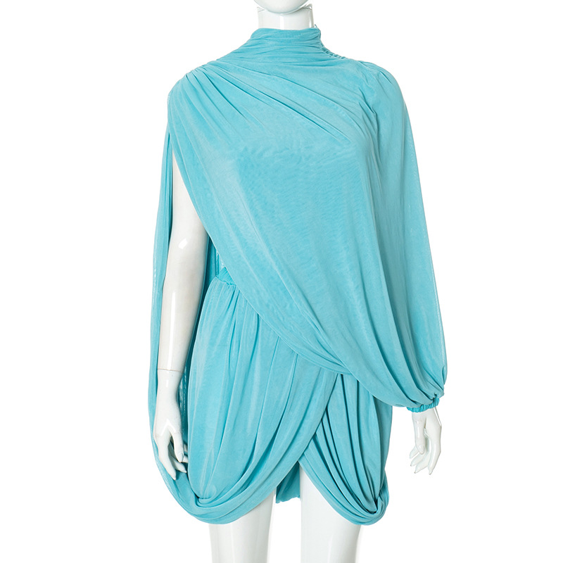 Осенний женский элегантный син – обзор и цена Ruched Dress Mini