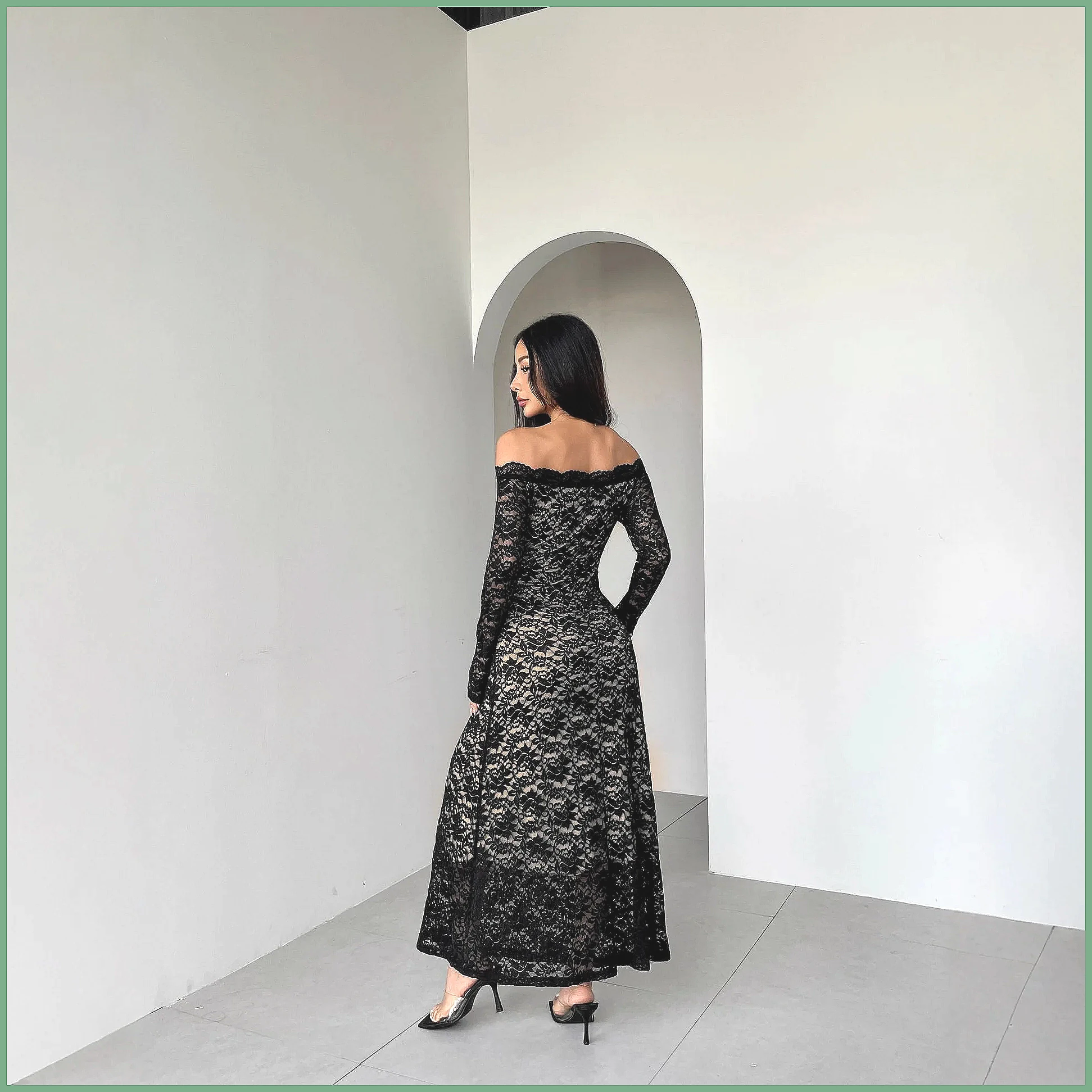 Черное кружевное платье с откр – обзор и цена Bodycon Dress Women