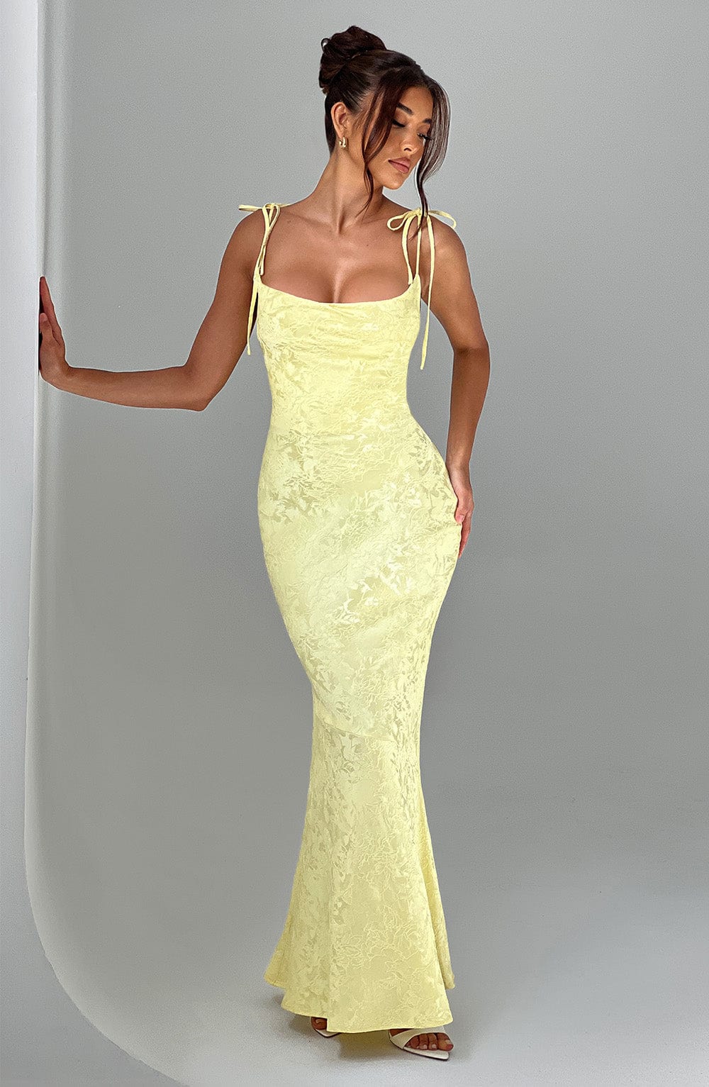 Женское светло-желтое жаккардо – обзор и цена Bodycon Dress Women