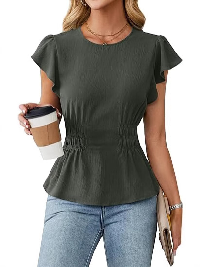 Женская блузка с рюшами и коро – обзор и цена Women'S Fashion Tops