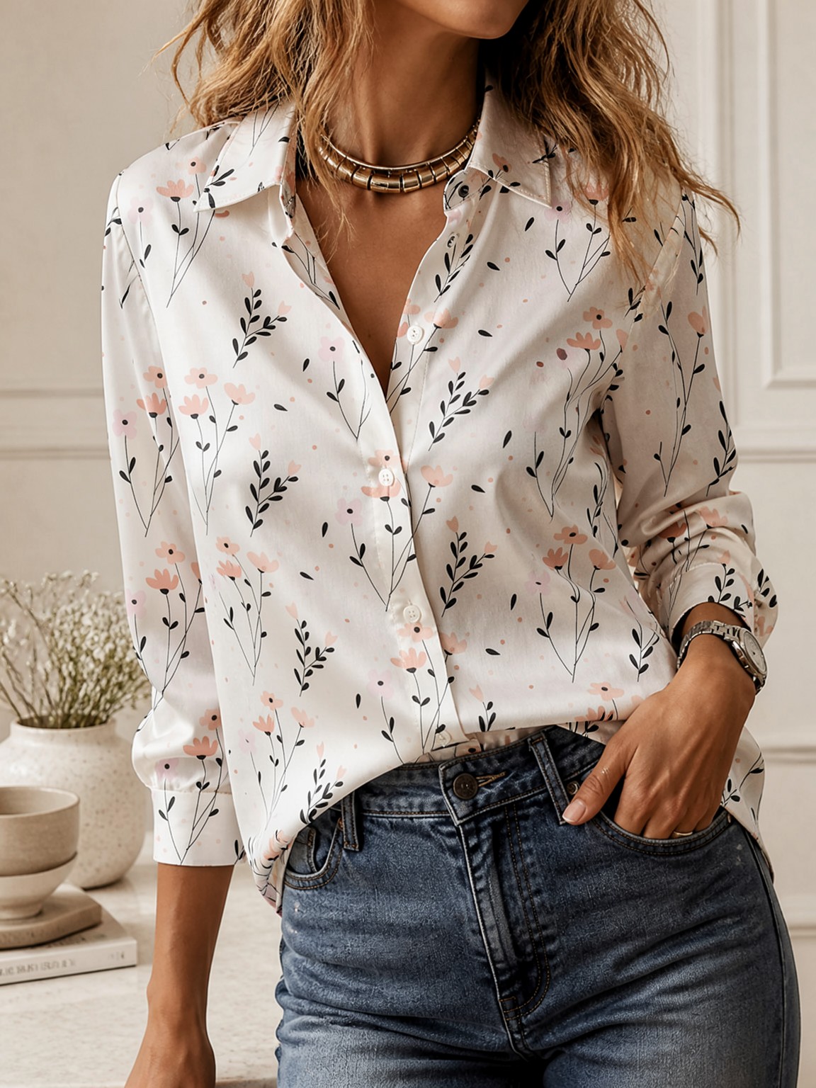 Минималистичная рубашка с длин – обзор и цена Women'S Fashion Tops